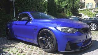 Matte Blue BMW M4 on mbDESIGN Wheels