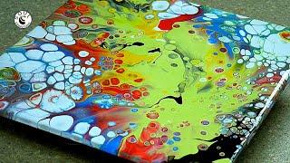 Acrylic Pouring |Mesmerizing Dutch Pour with WD 40 | AWESOME CELLS in FLUID ART!