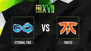 Eternal Fire vs. fnatic - Map 3 [Nuke] - ESL Pro League Season 17 - Group A