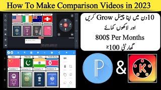 How to Make Comparison Videos in KineMaster and pexalab 2023