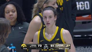  TECHNICAL On Caitlin Clark For Screaming When Ref Doesn't Call Foul After Push! | #3 Iowa Hawkeyes