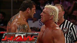 Batista vs Ric Flair (Batista Breaks HHH's Sledgehammer) RAW Mar 07,2005