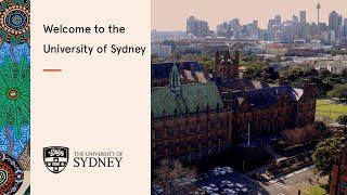 Welcome to the University of Sydney