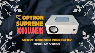 Optron Supreme Projector Display In Different Lighting Environment Video by Optron Projectors.