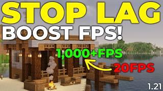 Make Minecraft Less Laggy & Boost FPS in Minecraft 1.21