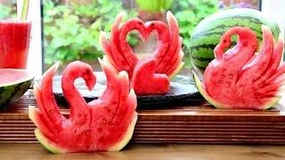 Art in Watermelon Swan | Watermelon Carving | Fruit & Vegetable Carving Lessons