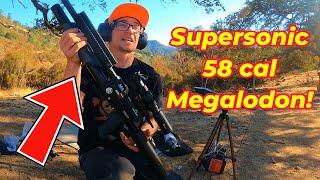 The AEA MEGALODON 58 Cal went SUPERSONIC (1152 FPS!)