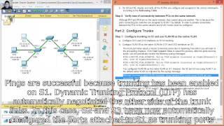 3.2.2.4 Packet Tracer - Configuring Trunks