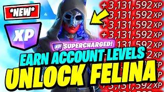 How to EASILY UNLOCK FELINA NOW for FREE & Earn Account Levels FAST(BEST XP GLITCH) - Fortnite Quest