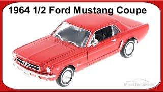 1964 1/2 Ford Mustang Coupe, Red - Welly 1/24 scale