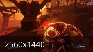 DOOM AMD RX 480 WITH FX 6300 1440/4K FPS TEST