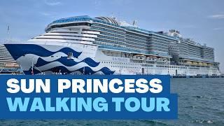 NEW! Sun Princess Full Ship Tour. A walking tour of the newest Princess Cruise Ship #cruiseship