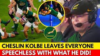 NO ONE EXPECTED THIS FROM CHESLIN KOLBE, NOT EVEN RASSIE ERASMUS! | SPRINGBOKS NEWS