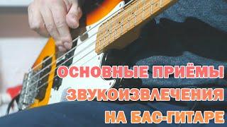 Основные приемы звукоизвлечения на басу #138