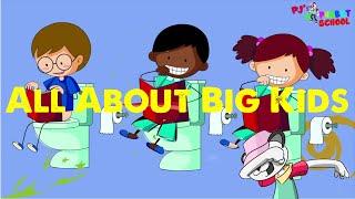 Pj's Alphabet School EP 3 All About Being A Big Kid | The Potty Song | The Clean Up Song & MORE