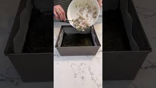 Sushi reinvented, No Rolling, No Fuss  \ Made in a 20cm square tin | So Easy | #shortvideo