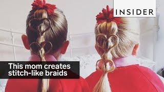 This mom creates amazing stitch-like braids