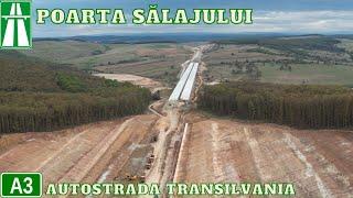 A3 | Stadiu lucrări UMB la Poarta Sălajului | Autostrada Transilvania | Zimbor -  Poarta Salajului