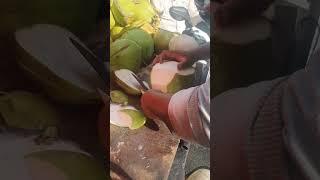 Slicing Through a Coconut Satisfyingly