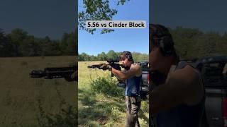 5.56 effectiveness against brick #youtubeshorts #gun #tactical #shortsvideo #lookcool #fast