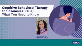 Cognitive Behavioral Therapy for Insomnia | Mental Health Webinar