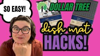 DIY Easy Dollar Tree Dish Mat Hacks!