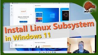 Install Linux subsystem in Windows 11 (WSL2)