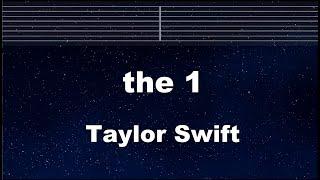 Practice Karaoke the 1 - Taylor Swift 【With Guide Melody】 Instrumental, Lyric, BGM