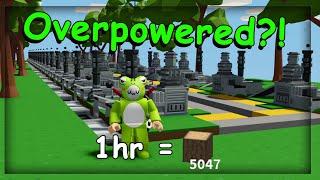 The Overpowered Automatic Wood Farm (Roblox Islands)