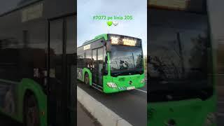 Autobuzul Mercedes-Benz Citaro Hybrid C2 E6 #7072 linia 205 (autobaza nordului)