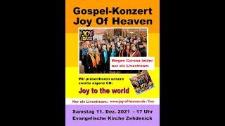 Weihnachtliches Gospelkonzert von Joy of Heaven | Regio1.live