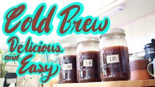 How To Make The Best Cold Brew Ever | 3 Ratios | And Cold Brew Concentrate