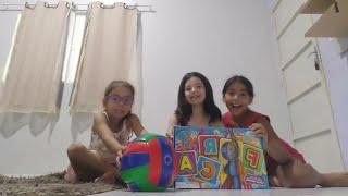 brincando com minhas primas de jogo da forca e bola.olha o final kkkk