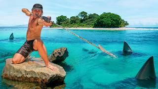3 Days Solo Survival On Deserted Island With My Bow and Arrow