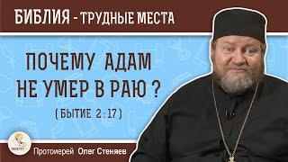 Почему Адам не умер в раю (Бытие 2:17)?  Протоиерей Олег Стеняев. Толкование Ветхого Завета