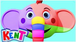 Kent The Elephant | Monster Kent's Face Painting | Learning Videos For Kids