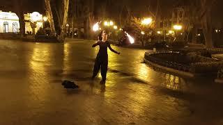 Огненное шоу в центре Одессы 19.01.2025  #фаершоу #огненноешоу #одесса #fireshow #fireshorts #fire