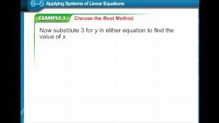 Applying Systems of Linear Equations