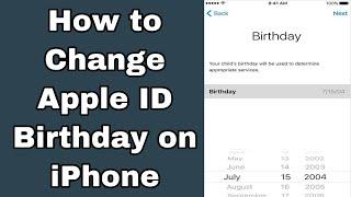 How to Change Apple ID Birthday on iPhone - how to change birthday on iphone