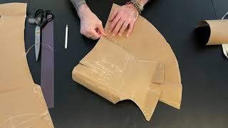 HOW TO MAKE A WOMANS 1630S DOUBLET 2: Truing the pattern and learning the manipulations