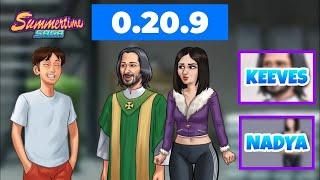 Summertime Saga 0.20.9 Walkthrough # 2 | Dad's Grave | Father Keeves | Nadya | Graveyard