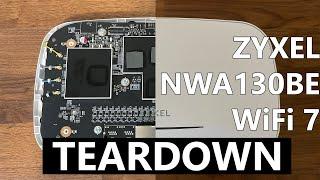 Zyxel NWA130BE WiFi 7 Access Point Teardown - Well built device