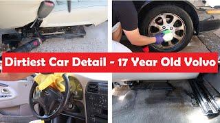 Dirtiest Car Detail - 10 Years without cleaning - 2002 Volvo V40