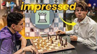 15-year-old boy impresses Magnus Carlsen with his calculations | Ediz Gurel vs Magnus Carlsen