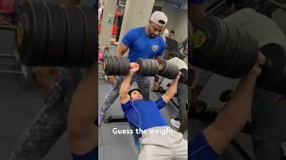 Guess the dumbbell weight #gym#benchpress#fitness#fitnessmotivation#viral#shorts