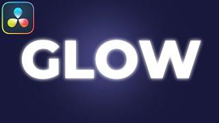 How to Make GLOW Text EFFECT In Davinci Resolve Tutorial