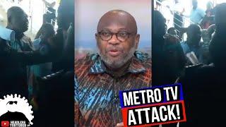 Angry Mob & Armẹd Police Storm Metro TV to disrupt Good Morning Ghana