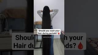 should you wash your hair during period #haircare#hairwash #hairmyths#viral #shorts#youtubeshorts