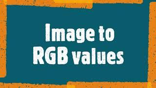 image  to RGB values