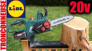 LIDL Akku-Kettensäge PARKSIDE PKSA 20-Li B2 X20VTEAM Cordless Chainsaw